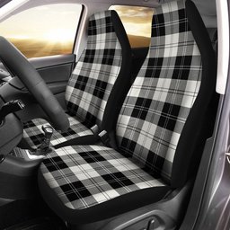ScotsTee Shop Scottish Erskine Black & White Clan Crest Tartan Car Seat Covers
