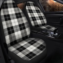 ScotsTee Shop Scottish Erskine Black & White Clan Crest Tartan Car Seat Covers
