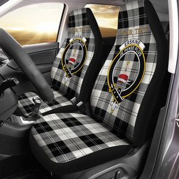 ScotsTee Shop Scottish Erskine Black & White Clan Crest Tartan Car Seat Covers