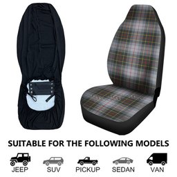 ScotsTee Shop Scottish Brodie Silver (Brodie Muted) Modern Clan Crest Tartan Car Seat Covers