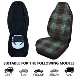 ScotsTee Shop Scottish Dunlop Weathered Clan Crest Tartan Car Seat Covers