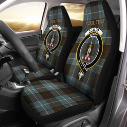 ScotsTee Shop Scottish Dunlop Weathered Clan Crest Tartan Car Seat Covers