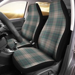 ScotsTee Shop Scottish Brodie Silver (Brodie Muted) Weathered Clan Crest Tartan Car Seat Covers