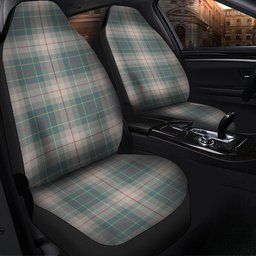 ScotsTee Shop Scottish Brodie Silver (Brodie Muted) Weathered Clan Crest Tartan Car Seat Covers