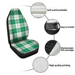 ScotsTee Shop Scottish Erskine Green Clan Crest Tartan Car Seat Covers