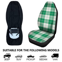 ScotsTee Shop Scottish Erskine Green Clan Crest Tartan Car Seat Covers