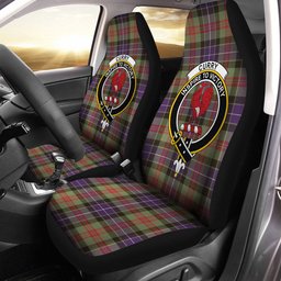 ScotsTee Shop Scottish Curry (Currie) Weathered Clan Crest Tartan Car Seat Covers