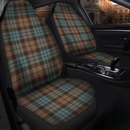 ScotsTee Shop Scottish Fletcher Family Weathered Clan Crest Tartan Car Seat Covers