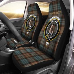 ScotsTee Shop Scottish Fletcher Family Weathered Clan Crest Tartan Car Seat Covers