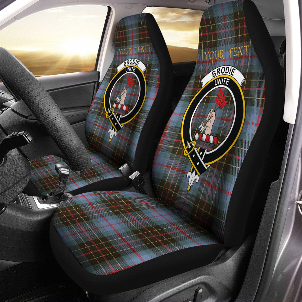 ScotsTee Shop Scottish Brodie Hunting Weathered Clan Crest Tartan Car Seat Covers