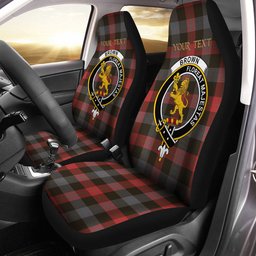 ScotsTee Shop Scottish Brown (Broun) Weathered Clan Crest Tartan Car Seat Covers