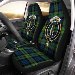 ScotsTee Shop Scottish Fletcher Family Modern Clan Crest Tartan Car Seat Covers