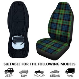 ScotsTee Shop Scottish Fletcher Family Modern Clan Crest Tartan Car Seat Covers