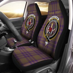 ScotsTee Shop Scottish Elphinstone Weathered Clan Crest Tartan Car Seat Covers