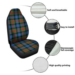 ScotsTee Shop Scottish Curry (Currie) Modern Clan Crest Tartan Car Seat Covers