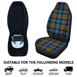 ScotsTee Shop Scottish Curry (Currie) Modern Clan Crest Tartan Car Seat Covers