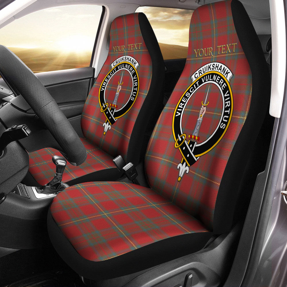 ScotsTee Shop Scottish Cruikshank Weathered Clan Crest Tartan Car Seat Covers