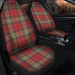 ScotsTee Shop Scottish Dickie Weathered Clan Crest Tartan Car Seat Covers