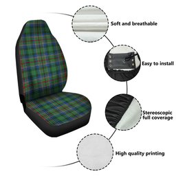 ScotsTee Shop Scottish Cockburn (Coburn) Modern Clan Crest Tartan Car Seat Covers