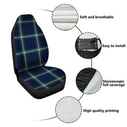 ScotsTee Shop Scottish Cleland Modern Clan Crest Tartan Car Seat Covers