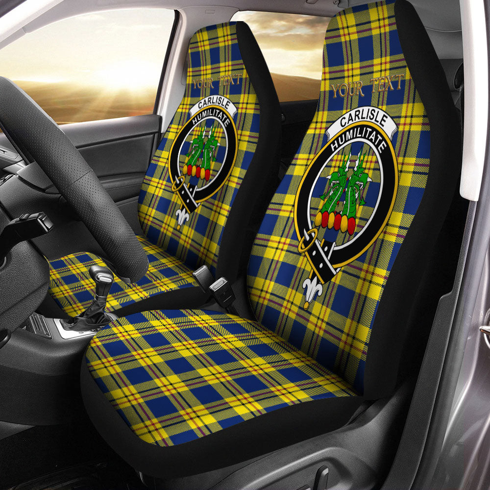 ScotsTee Shop Scottish Carlisle (Carlill) Modern Clan Crest Tartan Car Seat Covers