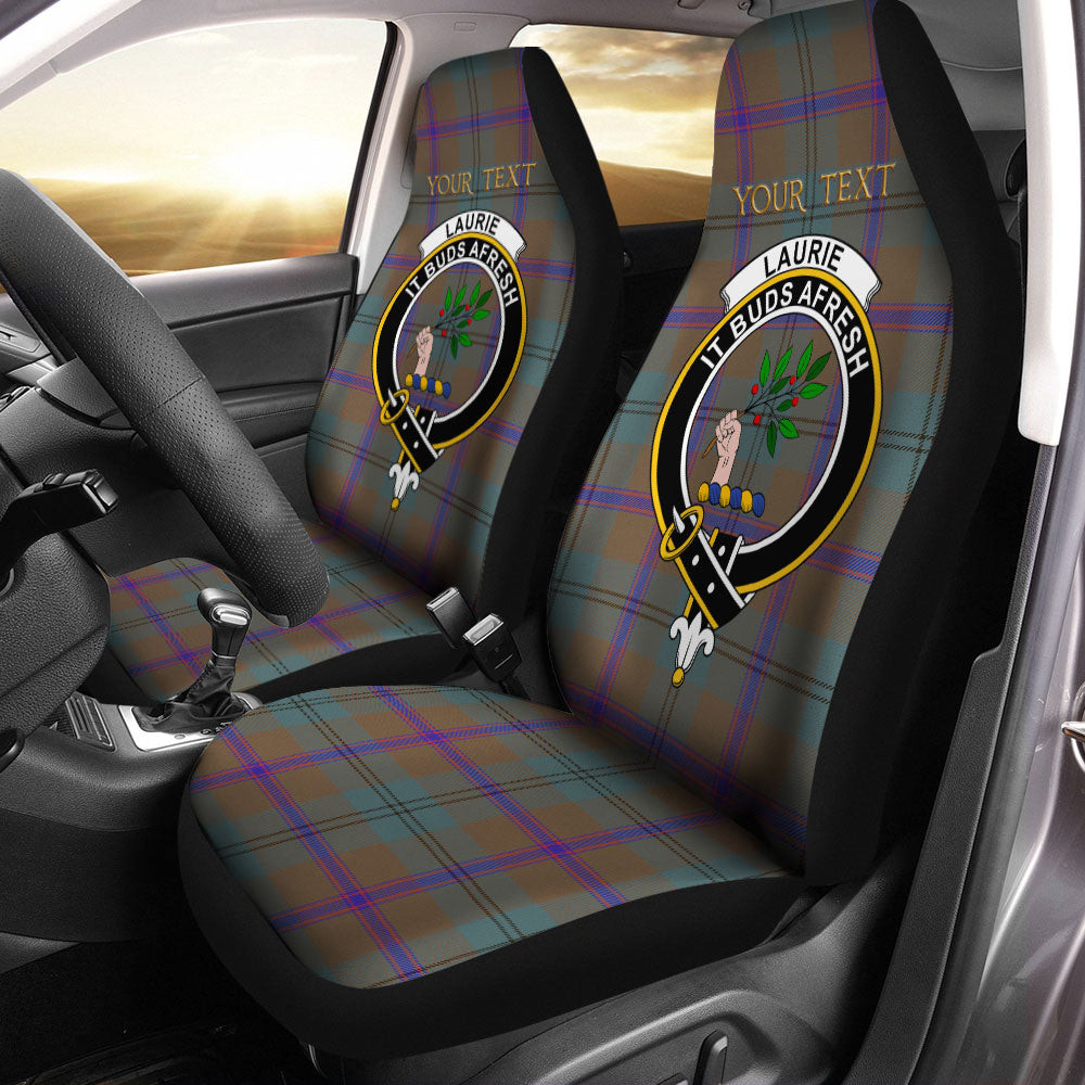 ScotsTee Shop Scottish Laurie Weathered Clan Crest Tartan Car Seat Covers