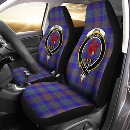 ScotsTee Shop Scottish Lang (Laing) Weathered Clan Crest Tartan Car Seat Covers