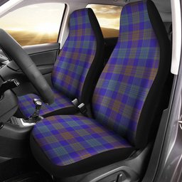 ScotsTee Shop Scottish Lang (Laing) Weathered Clan Crest Tartan Car Seat Covers