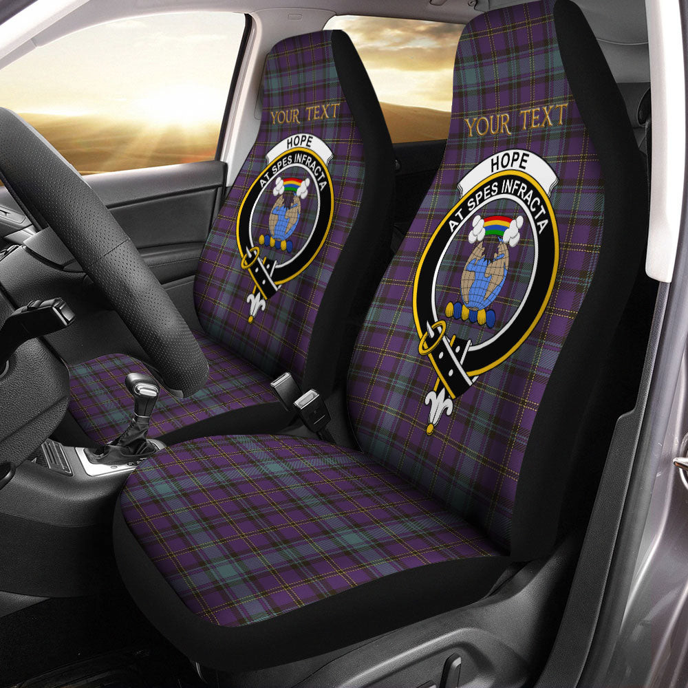 ScotsTee Shop Scottish Hope Vere Weathered Clan Crest Tartan Car Seat Covers