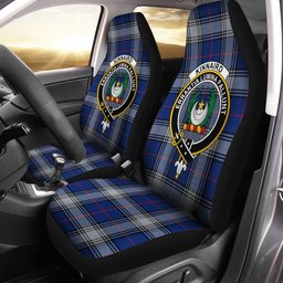ScotsTee Shop Scottish Kinnaird Modern Clan Crest Tartan Car Seat Covers