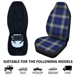 ScotsTee Shop Scottish Kinnaird Modern Clan Crest Tartan Car Seat Covers