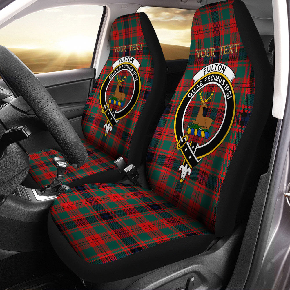 ScotsTee Shop Scottish Fulton 1999 Modern Clan Crest Tartan Car Seat Covers