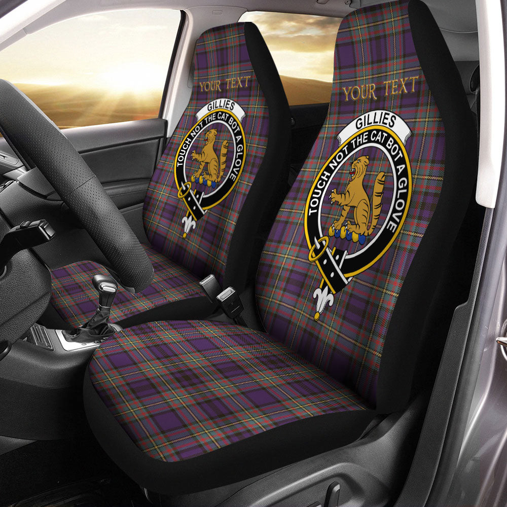 ScotsTee Shop Scottish Gillies Weathered Clan Crest Tartan Car Seat Covers