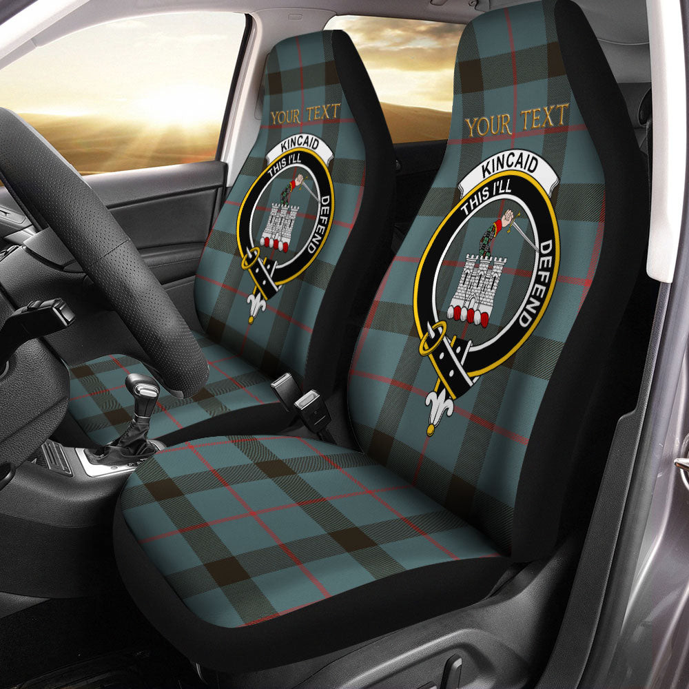 ScotsTee Shop Scottish Kincaid Weathered Clan Crest Tartan Car Seat Covers