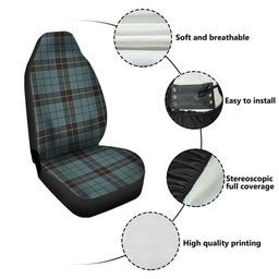 ScotsTee Shop Scottish Innes (Georgina) Weathered Clan Crest Tartan Car Seat Covers