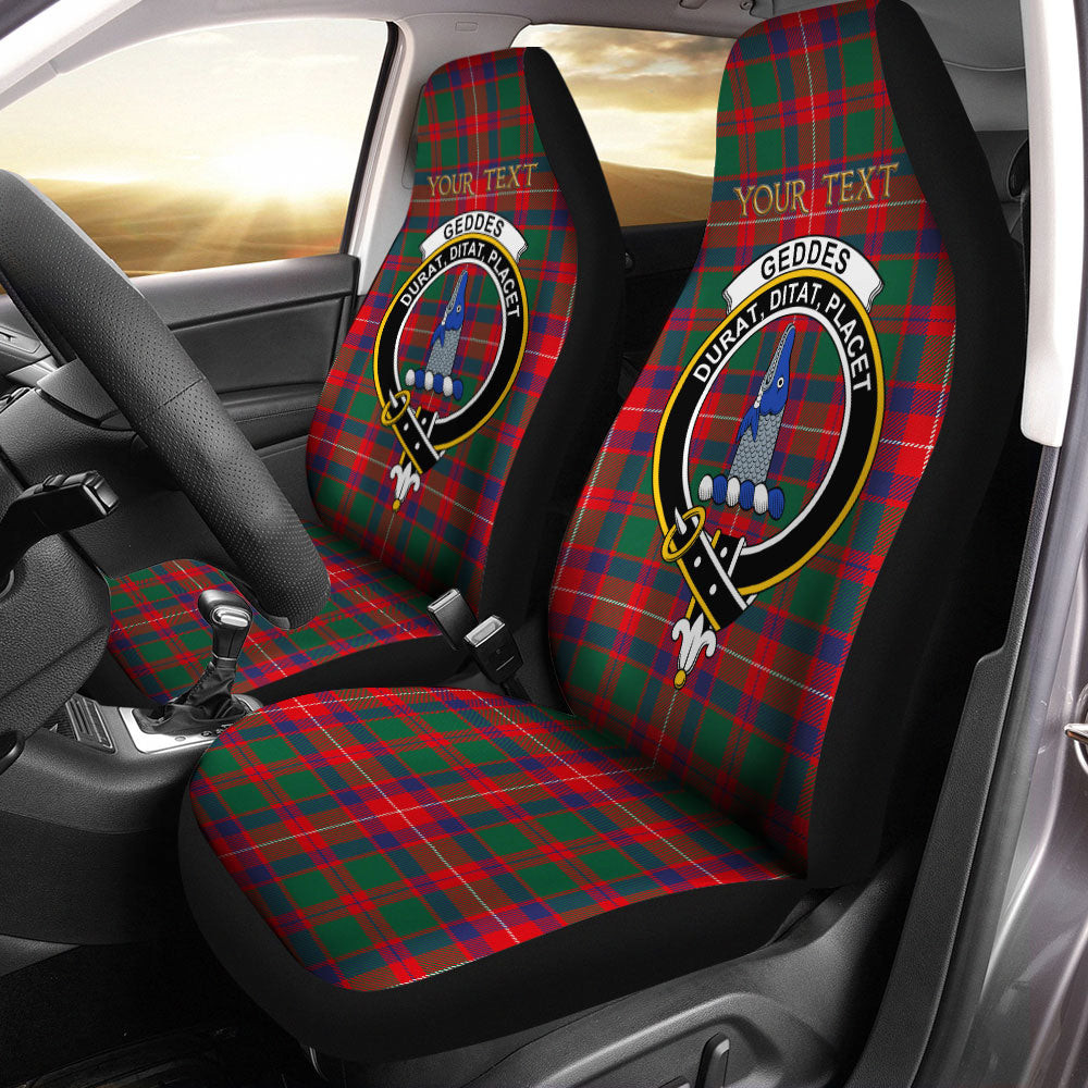 ScotsTee Shop Scottish Geddes Modern Clan Crest Tartan Car Seat Covers