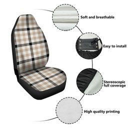 ScotsTee Shop Scottish Hogg Weathered Clan Crest Tartan Car Seat Covers