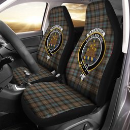 ScotsTee Shop Scottish MacKenzie Weathered Clan Crest Tartan Car Seat Covers