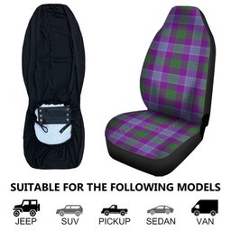 ScotsTee Shop Scottish Lang (Laing) Ancient Clan Crest Tartan Car Seat Covers