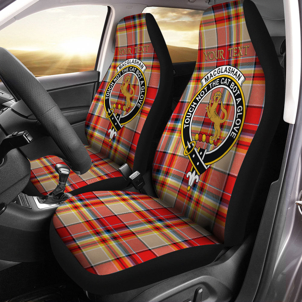ScotsTee Shop Scottish MacGlashan Modern Clan Crest Tartan Car Seat Covers