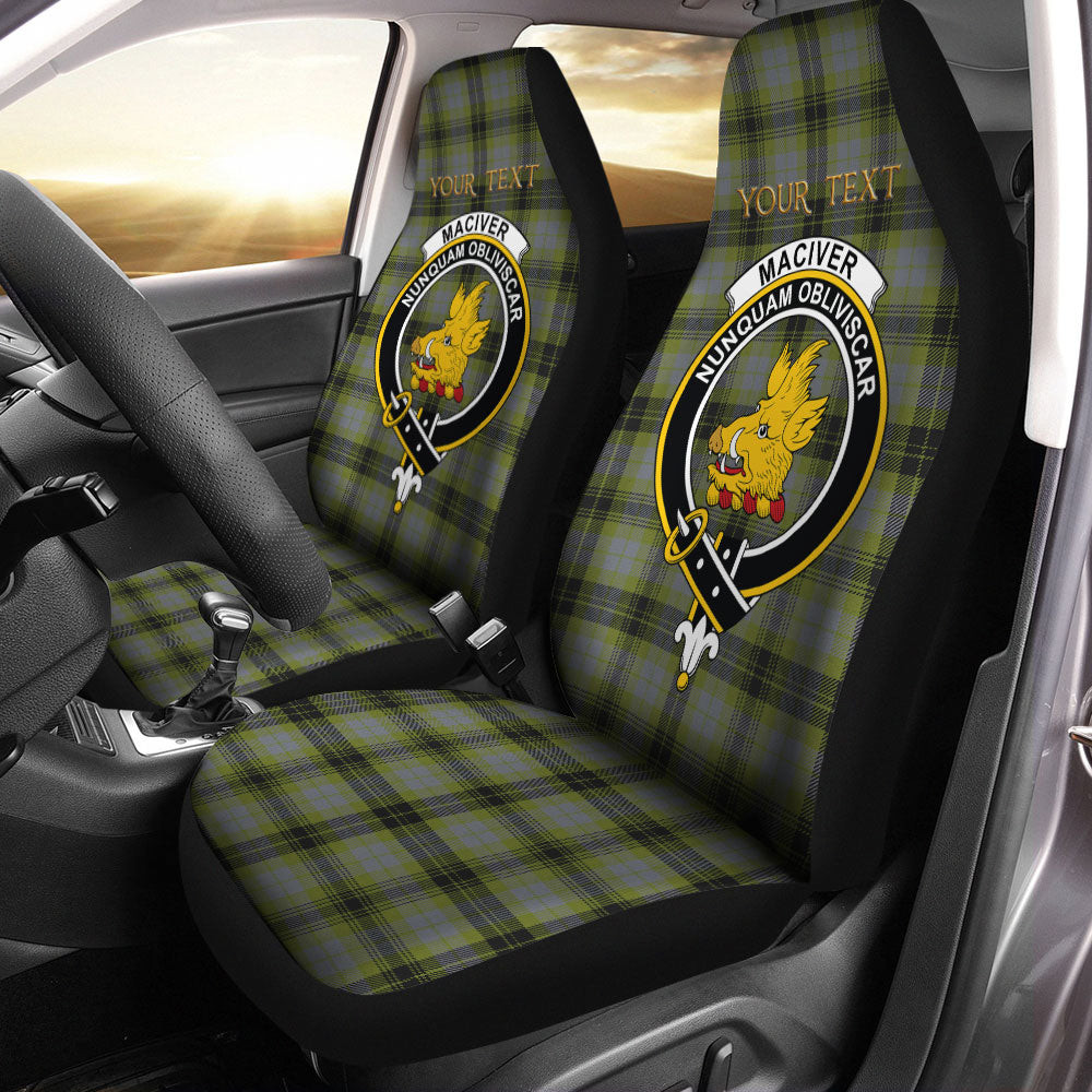ScotsTee Shop Scottish MacIver Modern Clan Crest Tartan Car Seat Covers