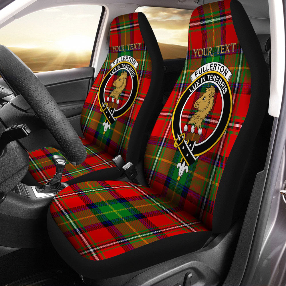 ScotsTee Shop Scottish Fullerton Clan Crest Tartan Car Seat Covers