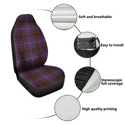 ScotsTee Shop Scottish Home Weathered Clan Crest Tartan Car Seat Covers