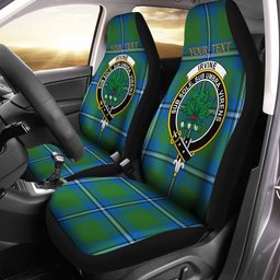 ScotsTee Shop Scottish Irvine Ancient Clan Crest Tartan Car Seat Covers