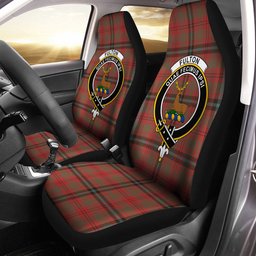 ScotsTee Shop Scottish Fulton 1999 Weathered Clan Crest Tartan Car Seat Covers