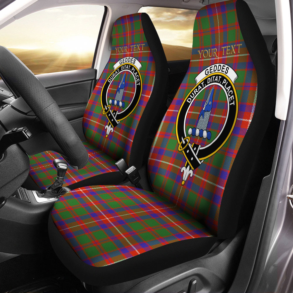 ScotsTee Shop Scottish Geddes Ancient Clan Crest Tartan Car Seat Covers