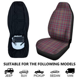 ScotsTee Shop Scottish Hall Weathered Clan Crest Tartan Car Seat Covers