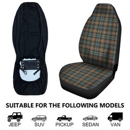 ScotsTee Shop Scottish Forbes Weathered Clan Crest Tartan Car Seat Covers