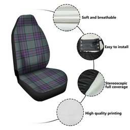 ScotsTee Shop Scottish Lauder Weathered Clan Crest Tartan Car Seat Covers