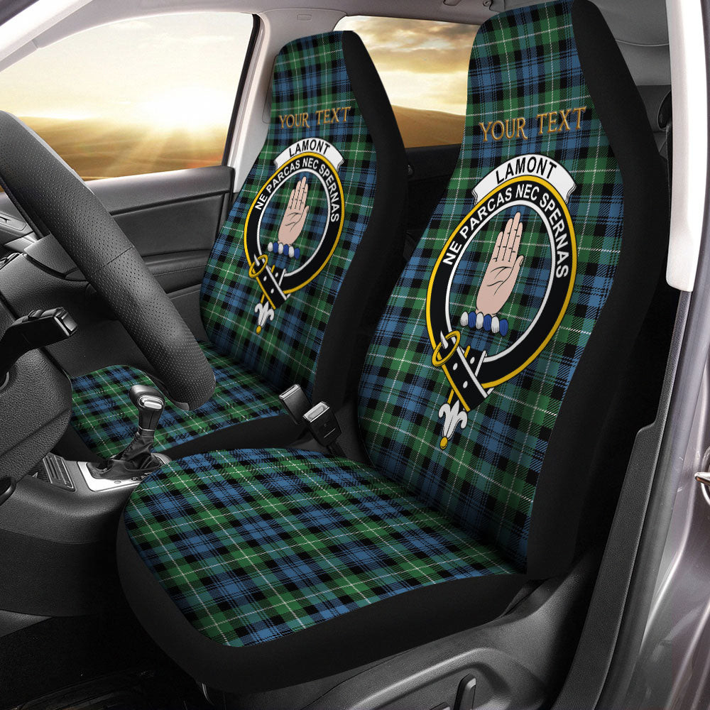 ScotsTee Shop Scottish Lamont Ancient Clan Crest Tartan Car Seat Covers